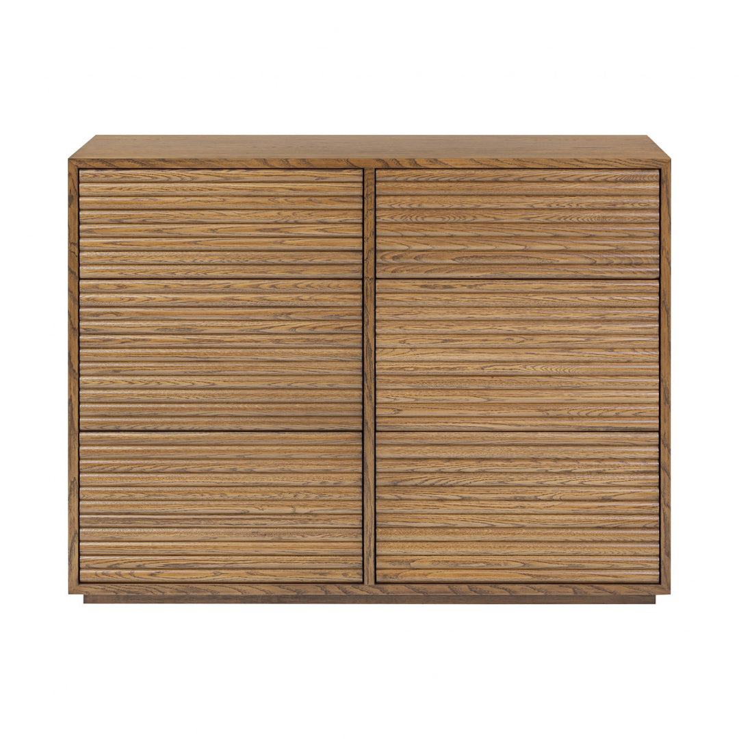 Charlton Chest of Drawers Oak in Walnut Finish