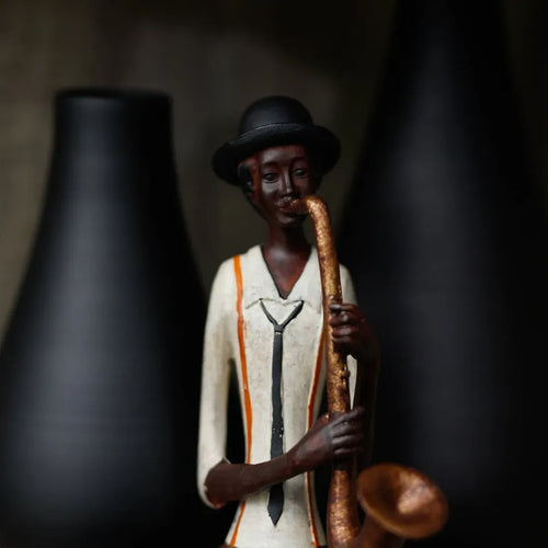 Sitting Jazz Band Saxophonist