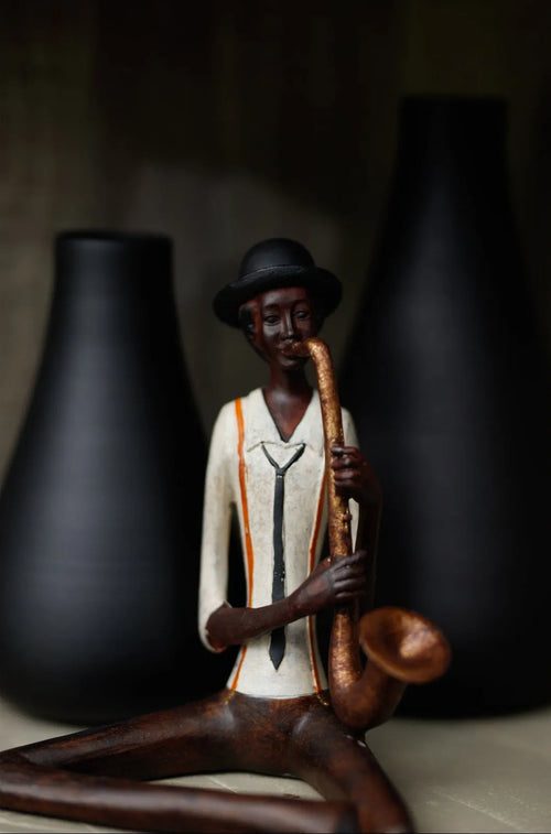 Sitting Jazz Band Saxophonist