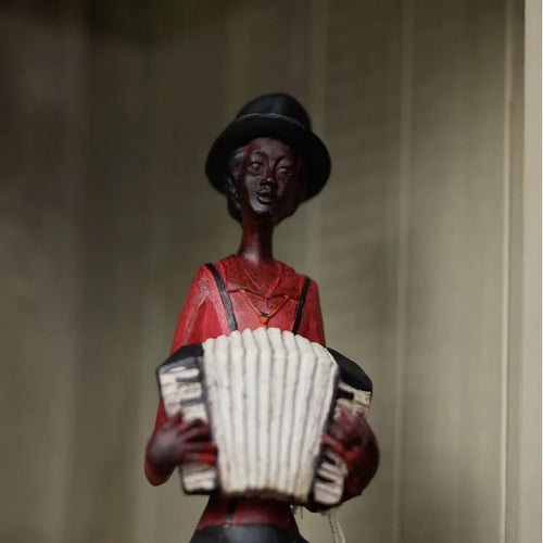 Sitting Jazz Band Squeeze Box