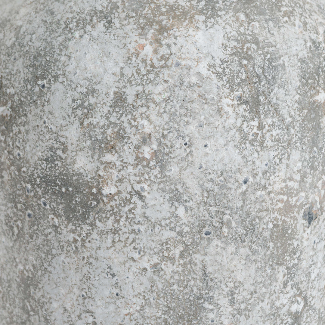 Aged Stone Tall Ceramic Vase by Hill Interiors