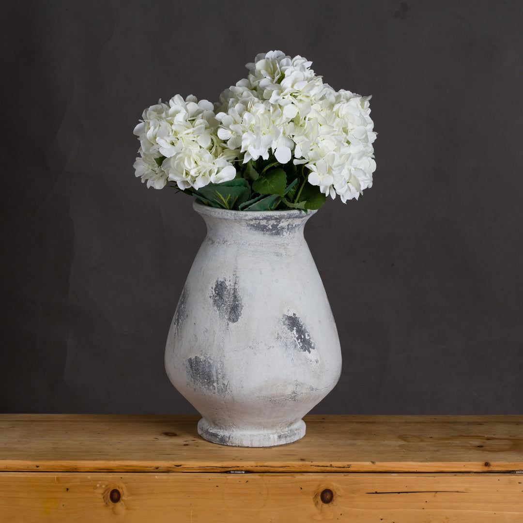 Naxos Large Antique White Vase by Hill Interiors