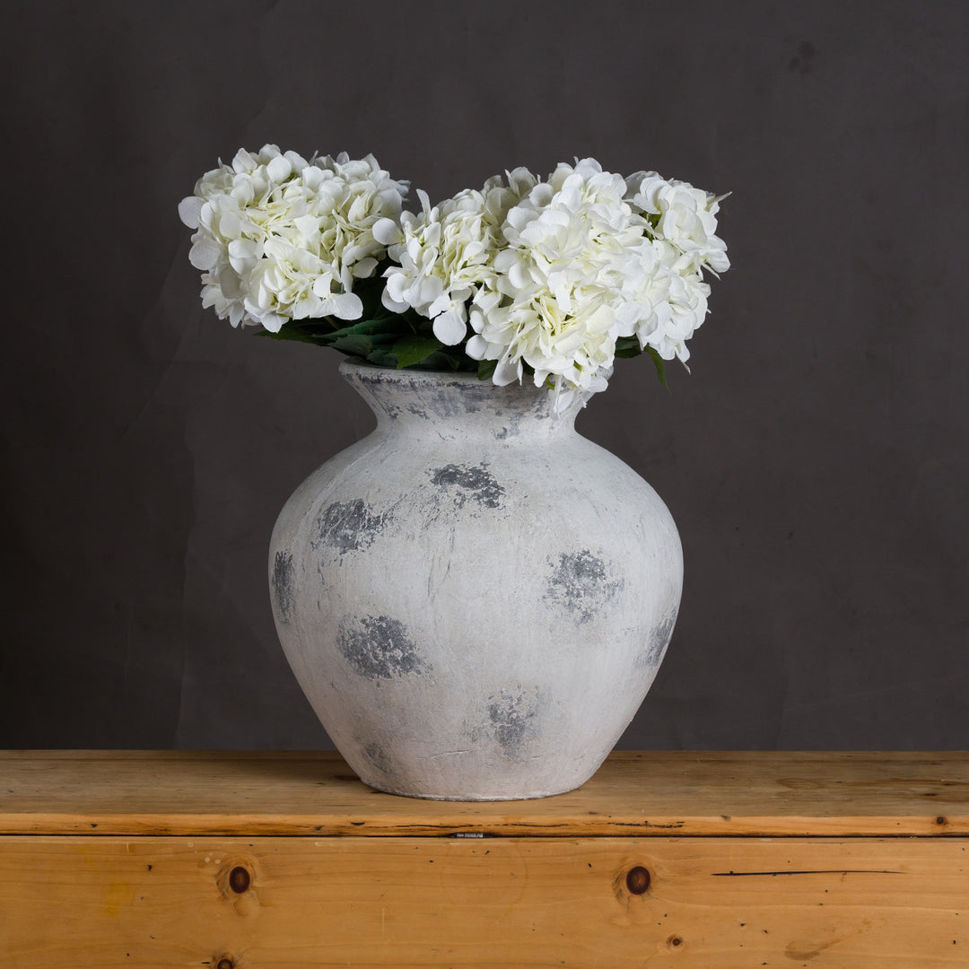 Downton Large Antique White Vase by Hill Interiors