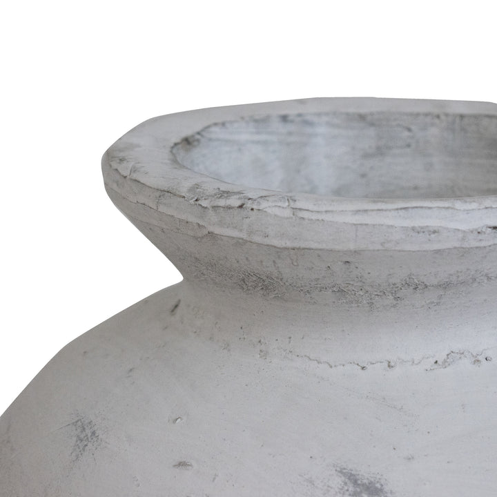 Darcy Antique White Vase by Hill Interiors