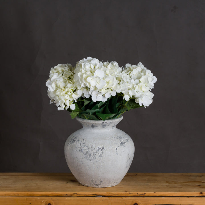 Darcy Antique White Vase by Hill Interiors