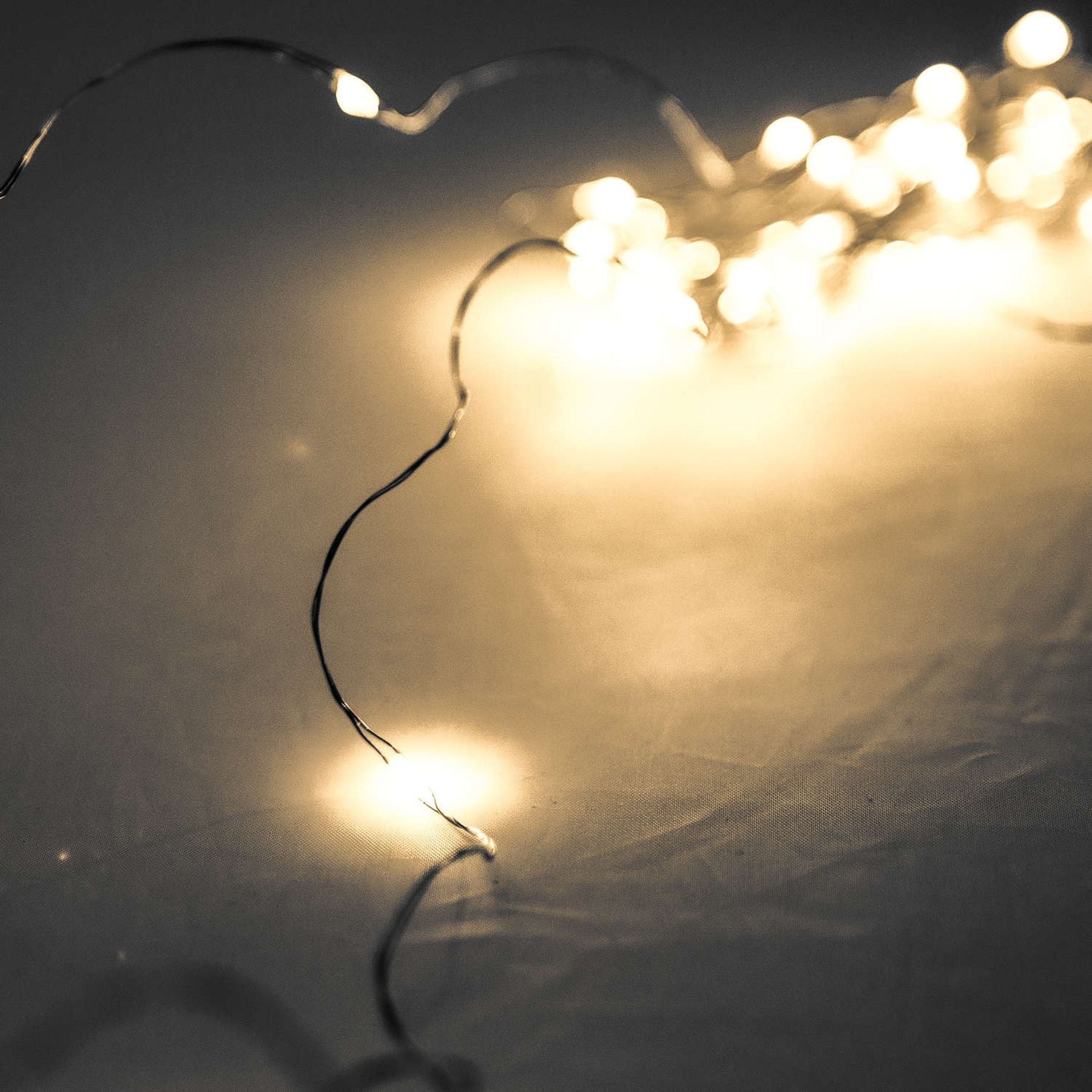 100 LED Battery Micro Lights Silver Wire 10m by Hill Interiors