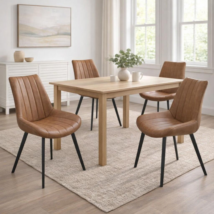 Malmo Tan Dining Chair by Hill Interiors