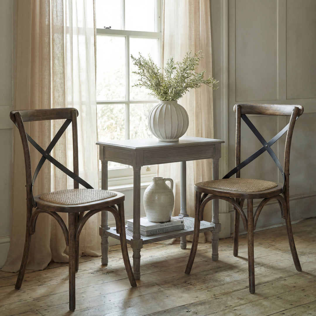 Cross Back Dining Chair by Hill Interiors