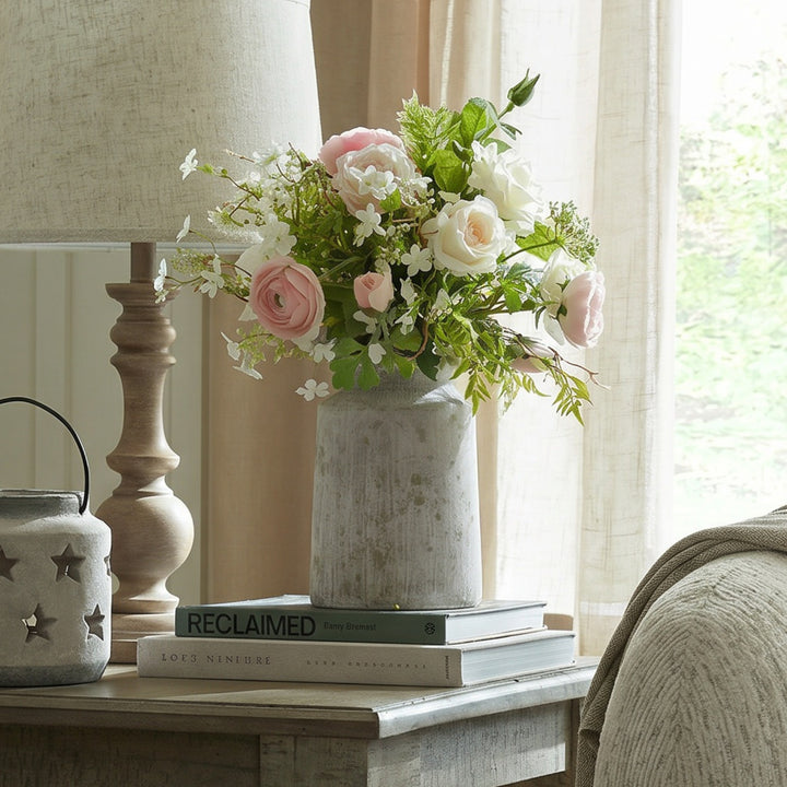 Bloomville Urn Stone Vase by Hill Interiors