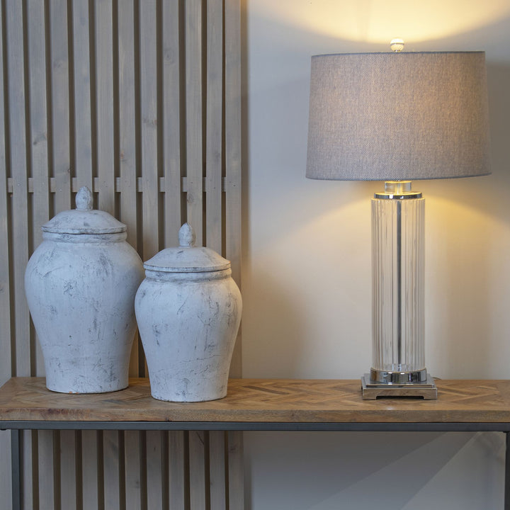 Bloomville Large Stone Ginger Jar by Hill Interiors