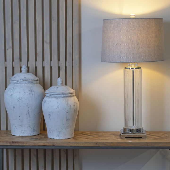 Bloomville Stone Ginger Jar by Hill Interiors