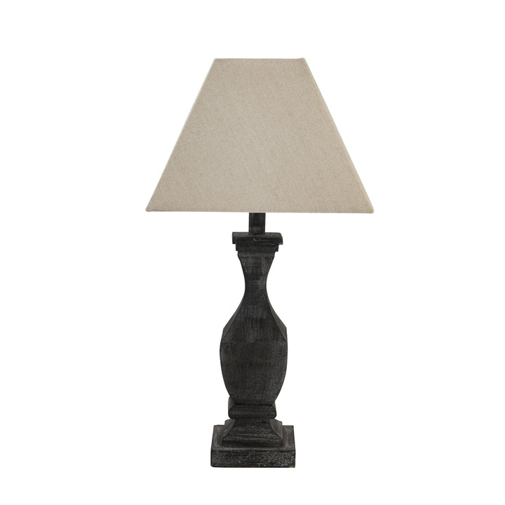 Incia Fluted Wooden Table Lamp by Hill Interiors