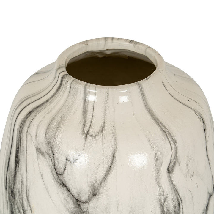 Marble Effect Olpe Vase by Hill Interiors