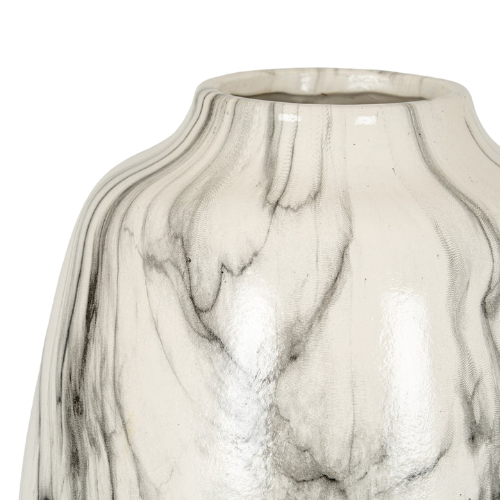 Marble Effect Olpe Vase by Hill Interiors