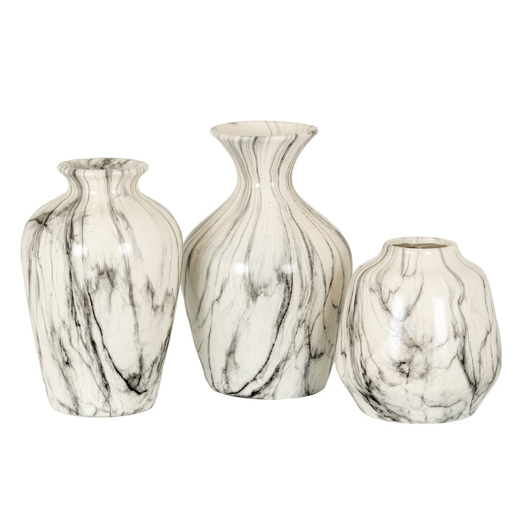 Marble Effect Olpe Vase by Hill Interiors