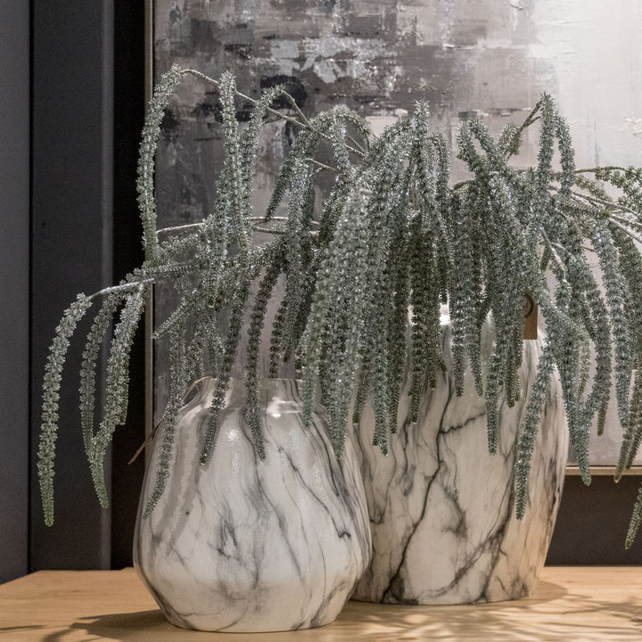 Marble Effect Olpe Vase by Hill Interiors