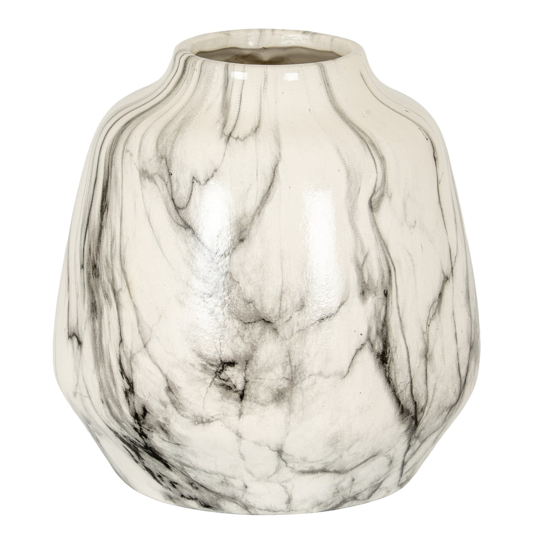 Marble Effect Olpe Vase by Hill Interiors