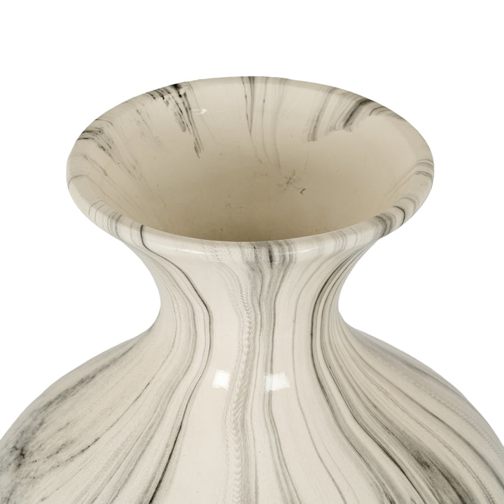 Marble Effect Ellipse Large Vase by Hill Interiors