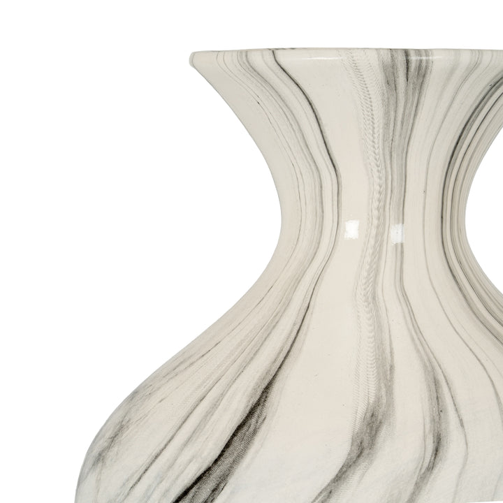 Marble Effect Ellipse Large Vase by Hill Interiors