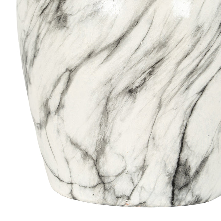 Marble Effect Ellipse Large Vase by Hill Interiors