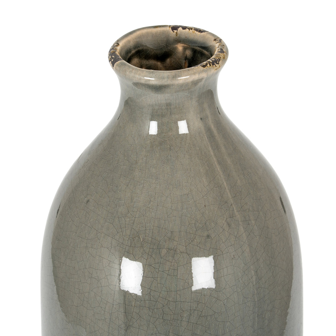 Garda Grey Glazed Gisela Vase by Hill Interiors