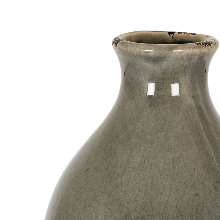 Garda Grey Glazed Gisela Vase by Hill Interiors