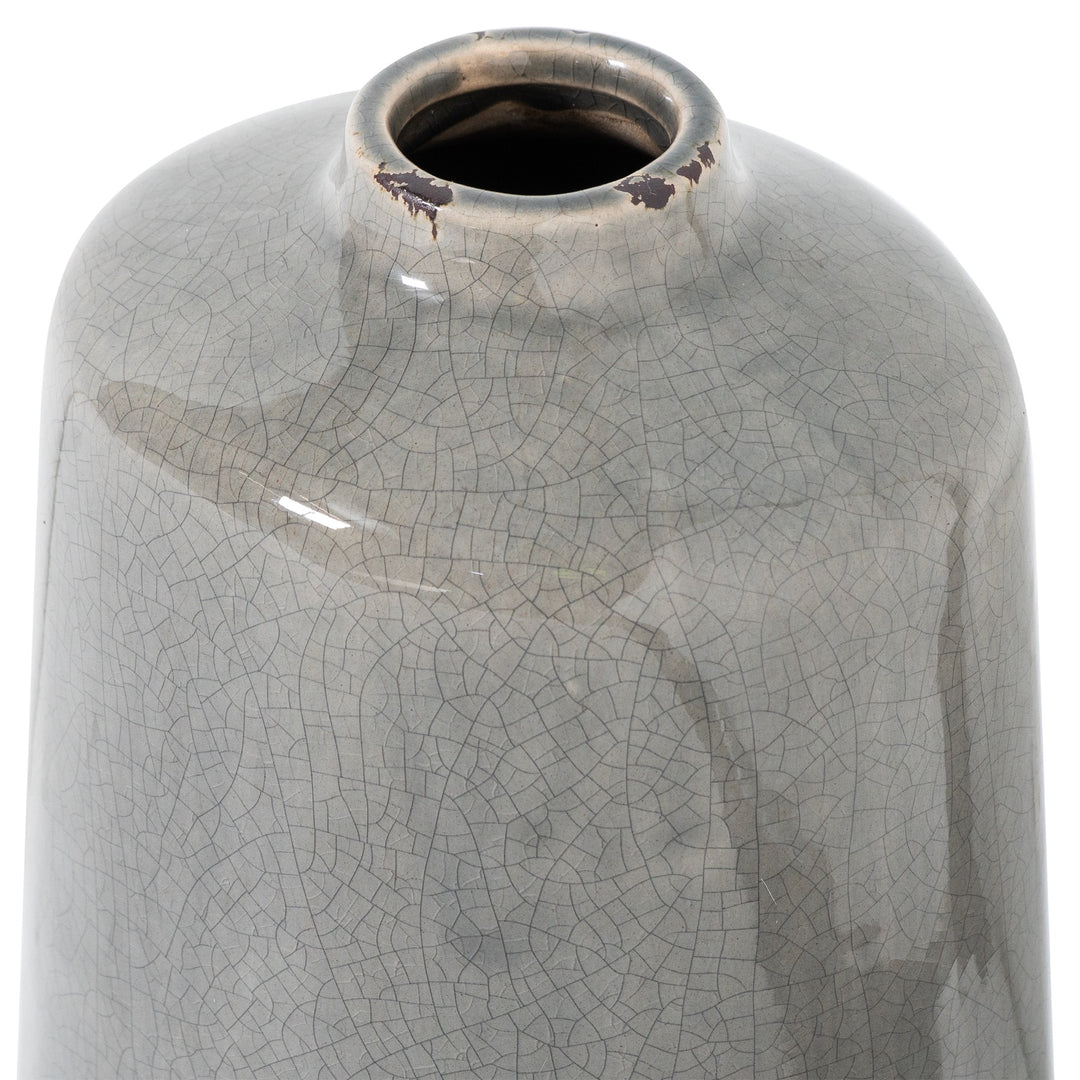 Garda Grey Glazed Liv Vase by Hill Interiors