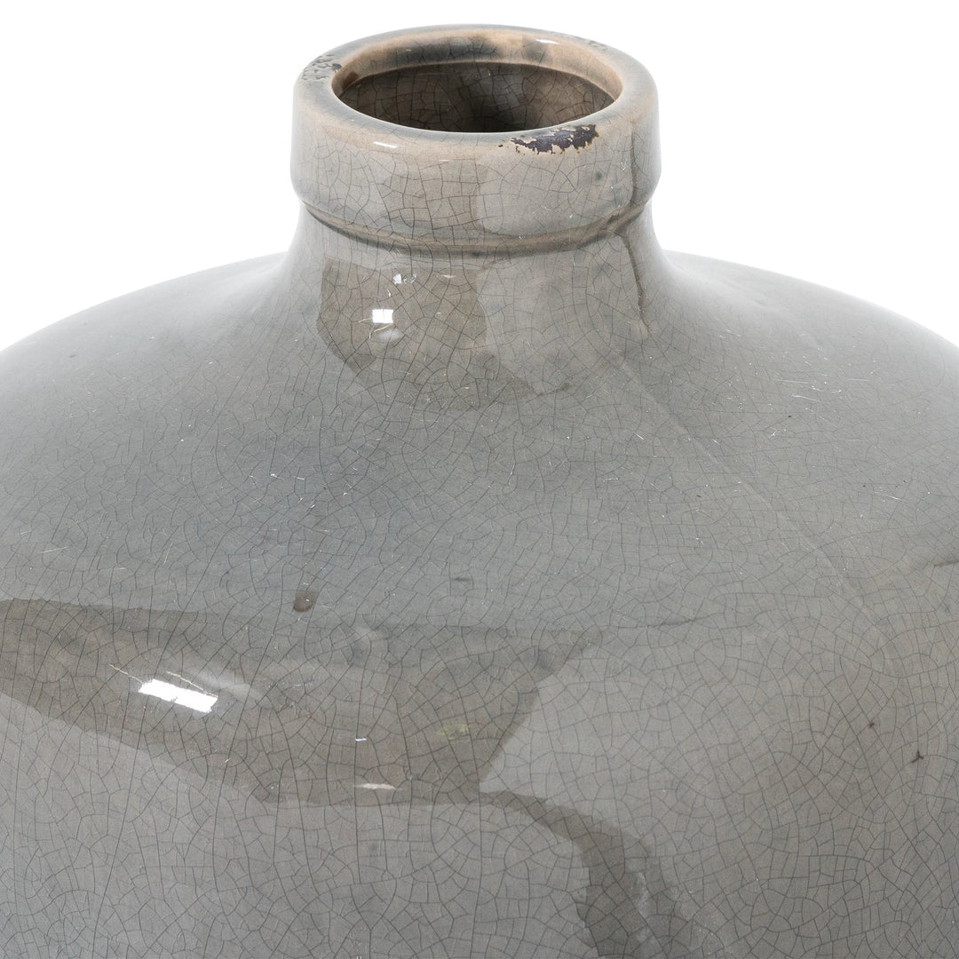 Garda Grey Glazed Chive Vase by Hill Interiors