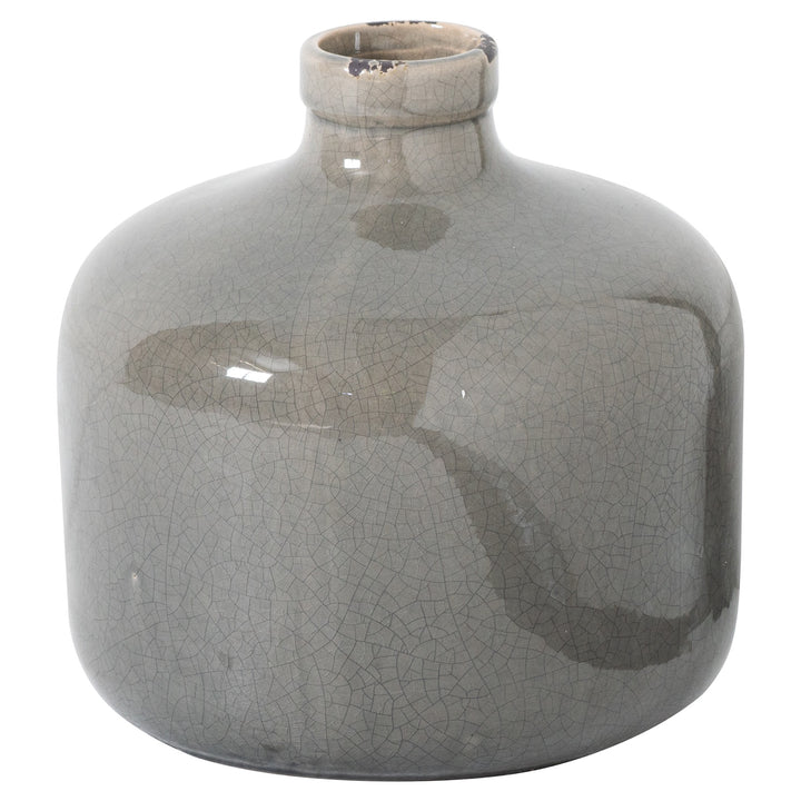 Garda Grey Glazed Eve Vase by Hill Interiors