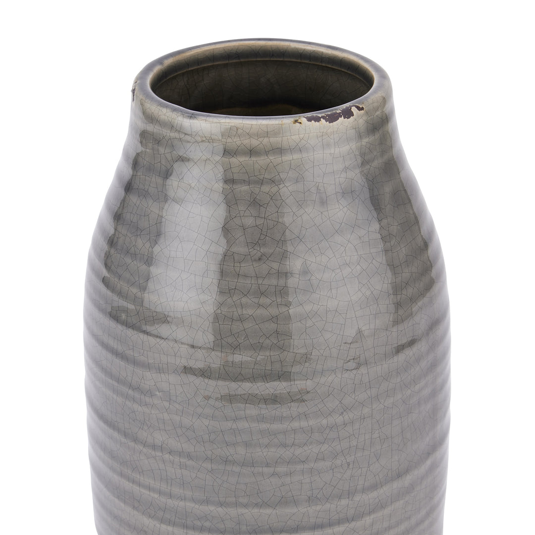 Garda Grey Stefanie Vase by Hill Interiors