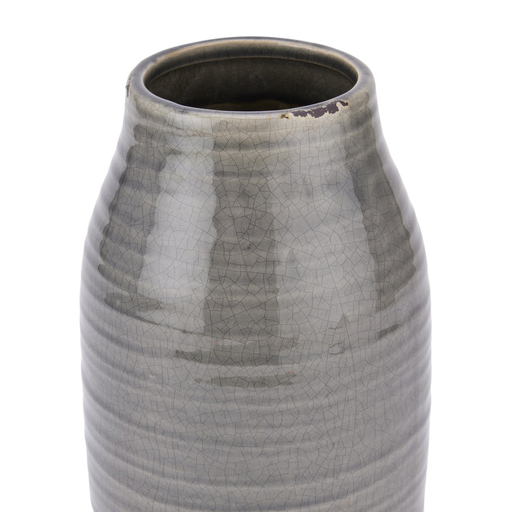 Garda Grey Stefanie Vase by Hill Interiors