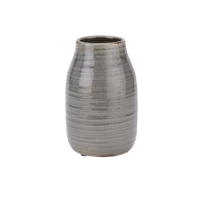 Garda Grey Stefanie Vase by Hill Interiors