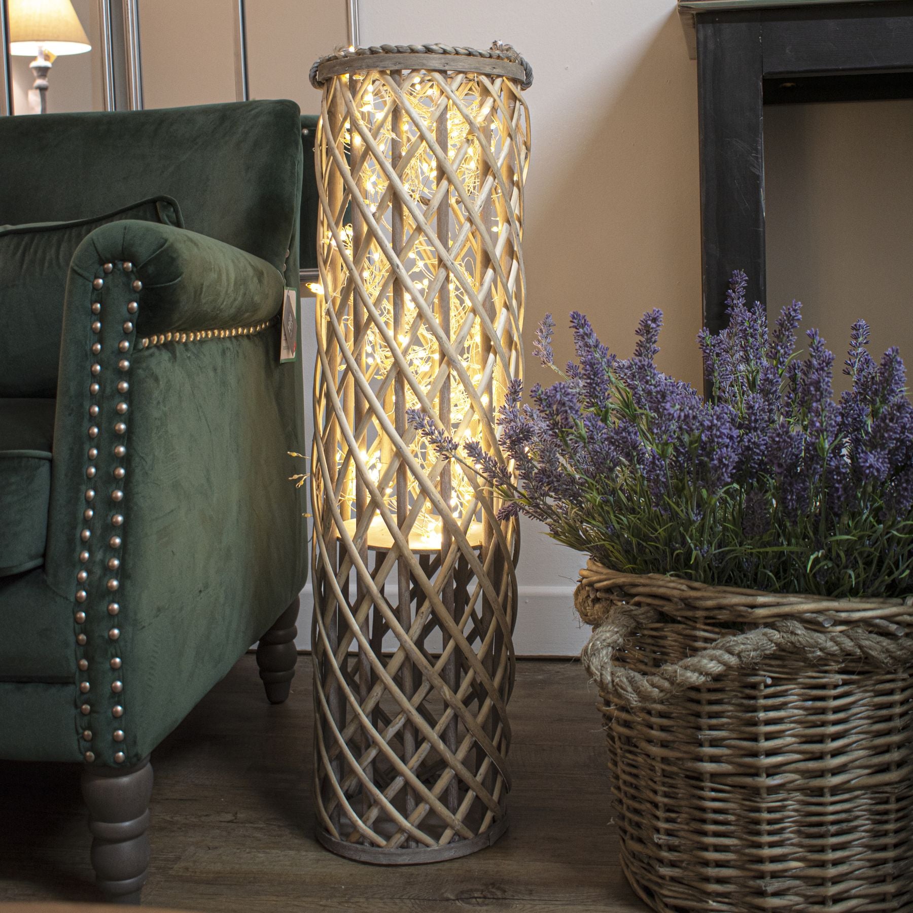 2.75m\9ft Plug-In LED 8 Sequence Warm White Cluster String by Hill Interiors