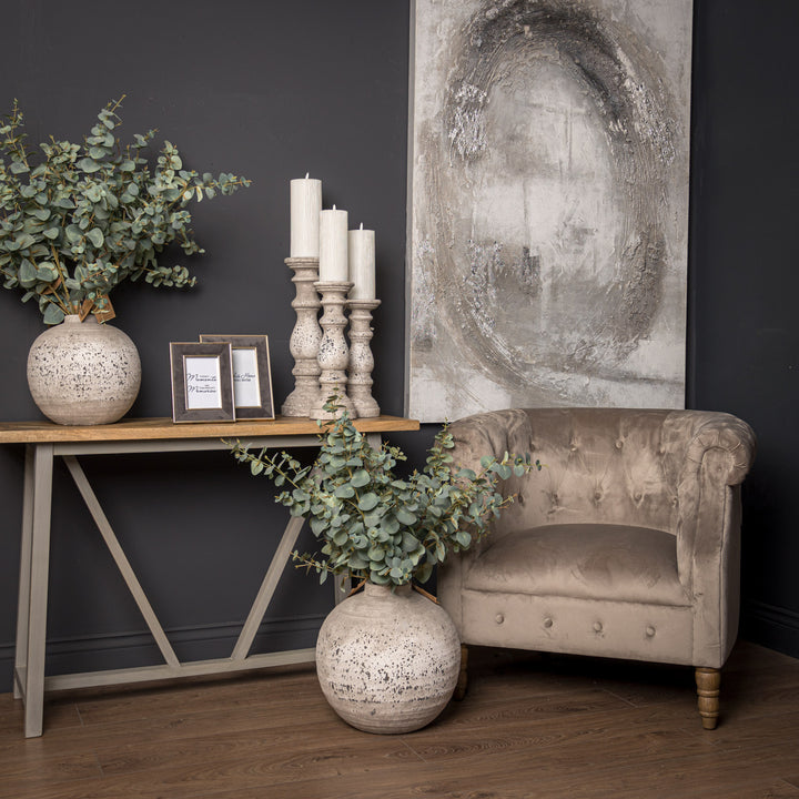 Tiber Large Stone Ceramic Vase by Hill Interiors
