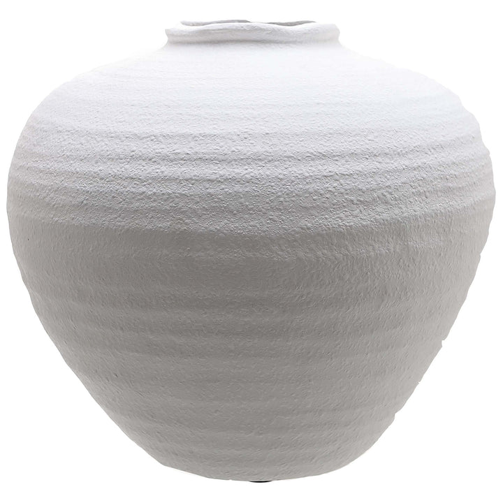 Regola Large Matt White Ceramic Vase by Hill Interiors