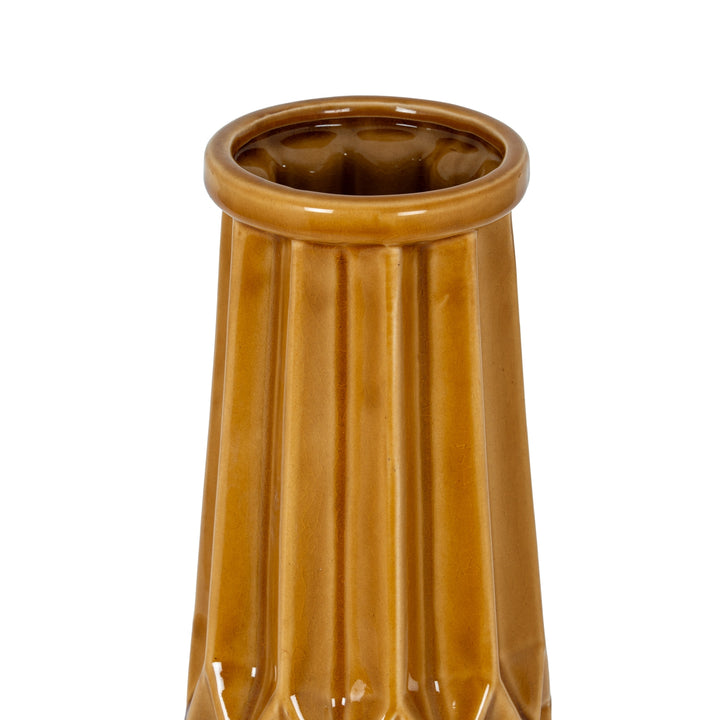 Seville Collection Tall Ochre Vase by Hill Interiors