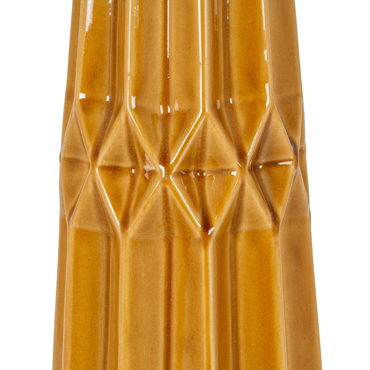 Seville Collection Tall Ochre Vase by Hill Interiors
