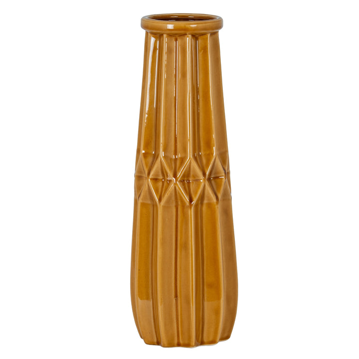 Seville Collection Tall Ochre Vase by Hill Interiors