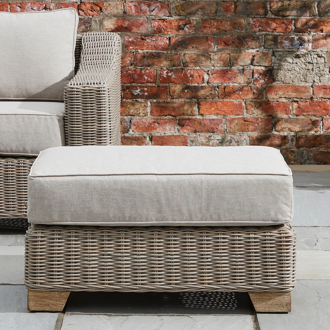 Capri Collection Outdoor Foot Stool by Hill Interiors