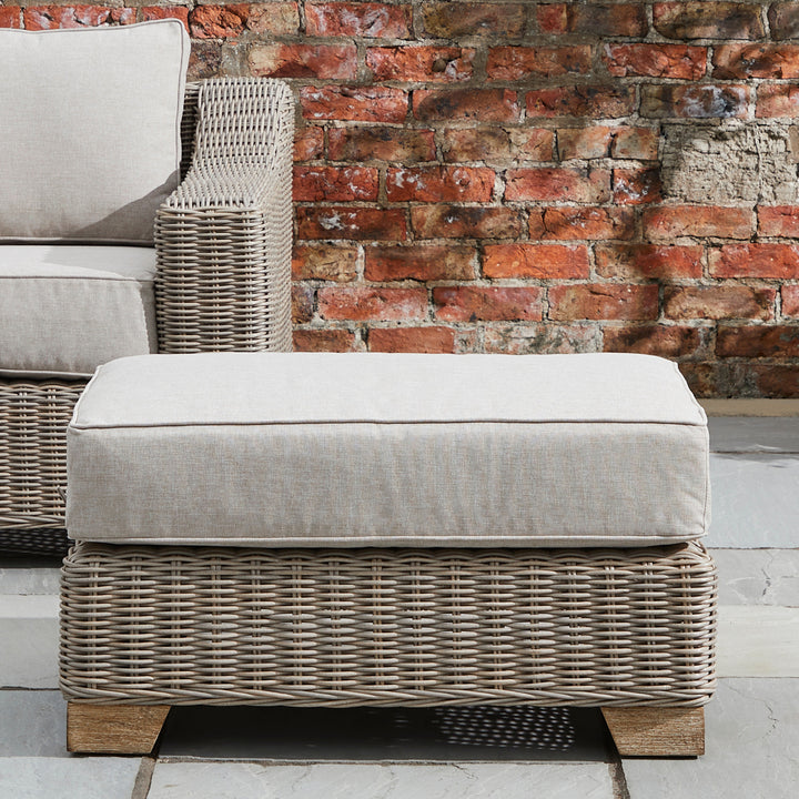 Capri Collection Outdoor Foot Stool by Hill Interiors