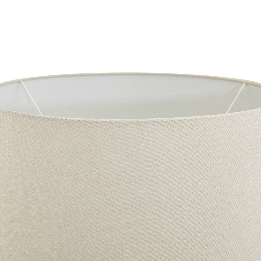 Darcy Antique White Table Lamp With Linen Shade