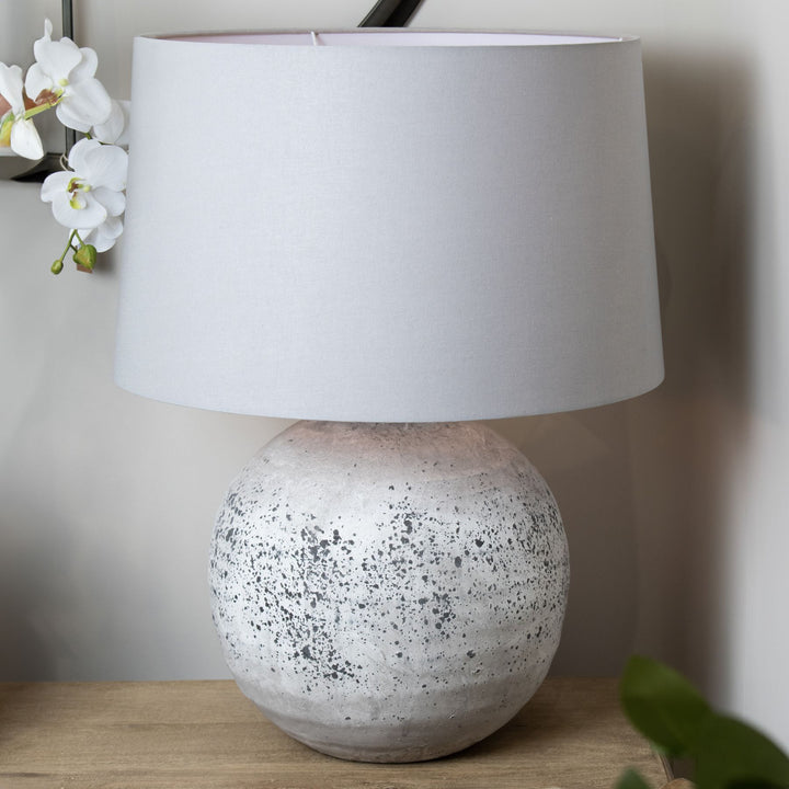 Tiber Large Stone Ceramic Lamp by Hill Interiors