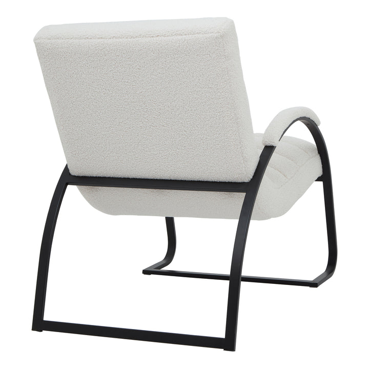 Boucle Ribbed Ark Chair by Hill Interiors
