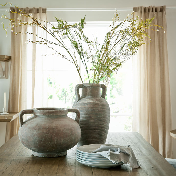 Siena Brown Pelike Pot by Hill Interiors