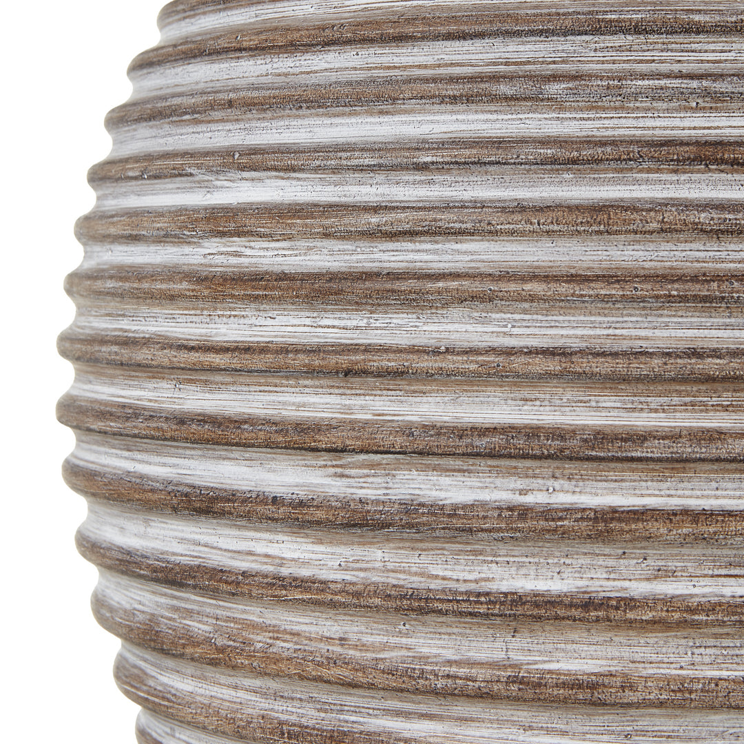 Saturn Table Lamp With Linen Shade by Hill Interiors