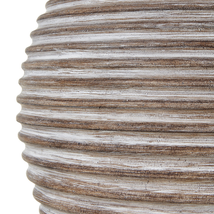 Saturn Table Lamp With Linen Shade by Hill Interiors
