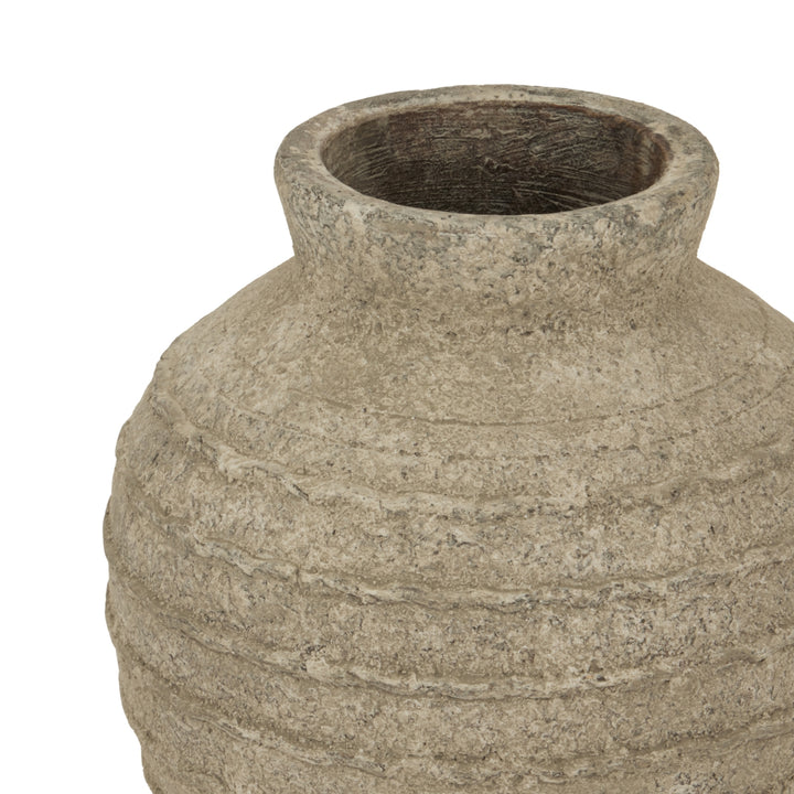 Medium Tuscan Grey Vase by Hill Interiors