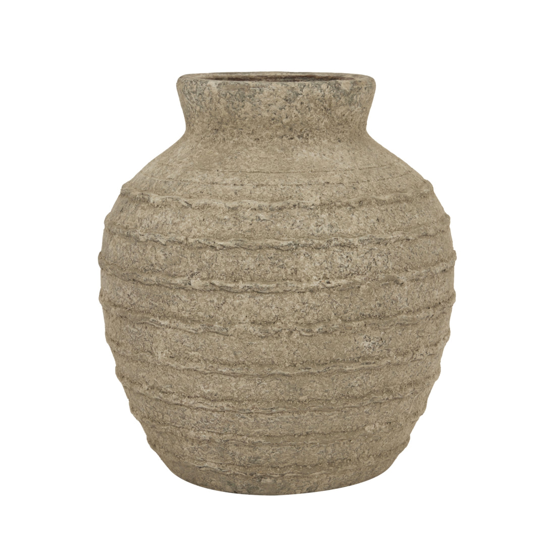 Medium Tuscan Grey Vase by Hill Interiors