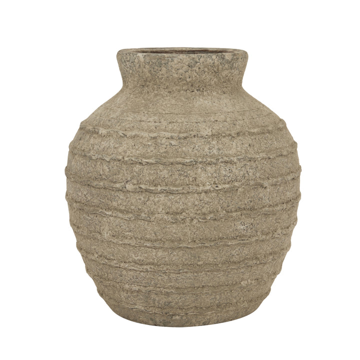 Medium Tuscan Grey Vase by Hill Interiors