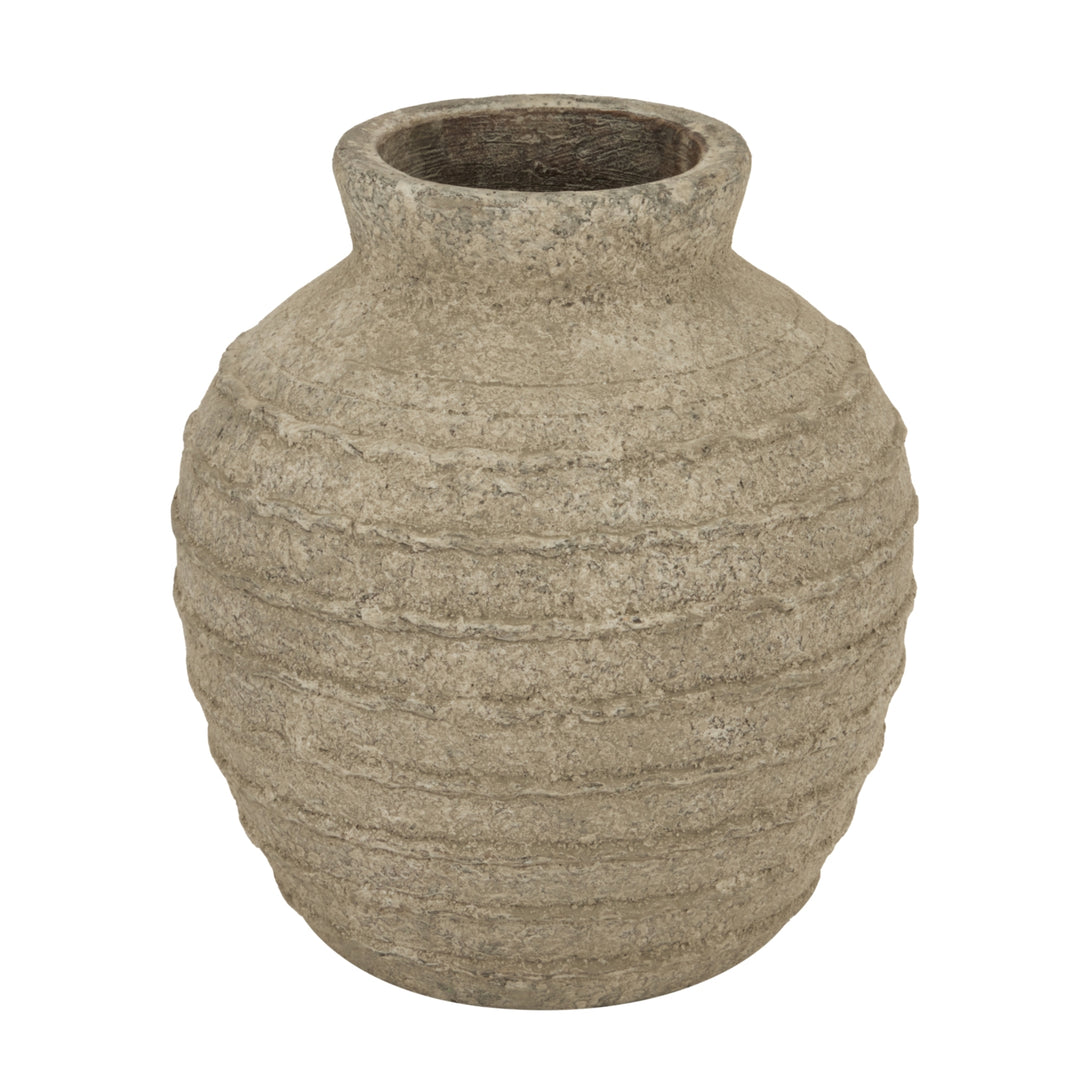 Medium Tuscan Grey Vase by Hill Interiors